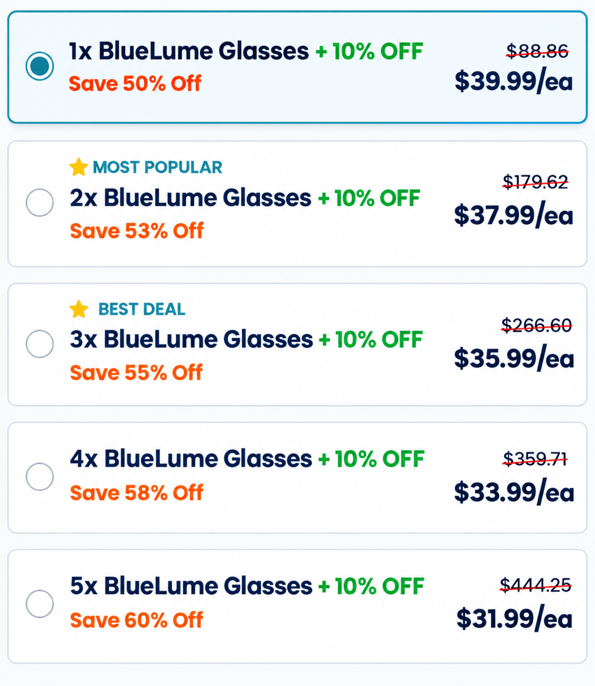 BlueLume Glasses